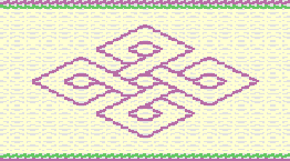 Celtic knot pattern tablet weaving