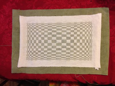 finished handwoven placemat