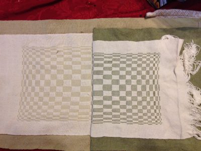 washed vs. unwashed placemat