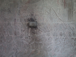 Bas-Relief at Angkor Wat: Hole