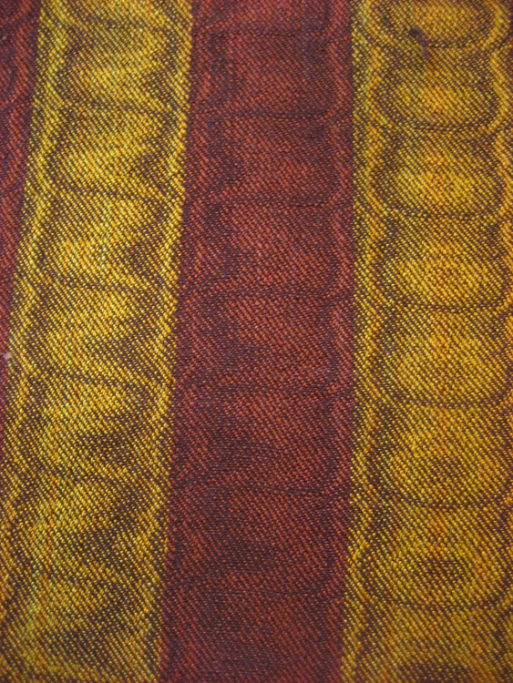 A close-up of the finished fabric