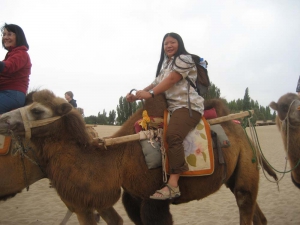 Tien on an Upright Dunhuang Camel - Fur Soft and Coarse