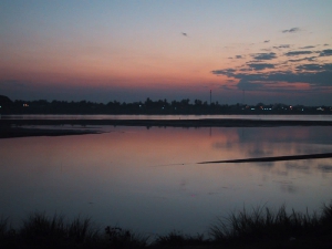 Sunset Over Mekong River