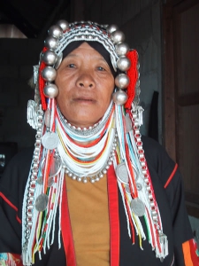 Akha Woman in Traditional Dress